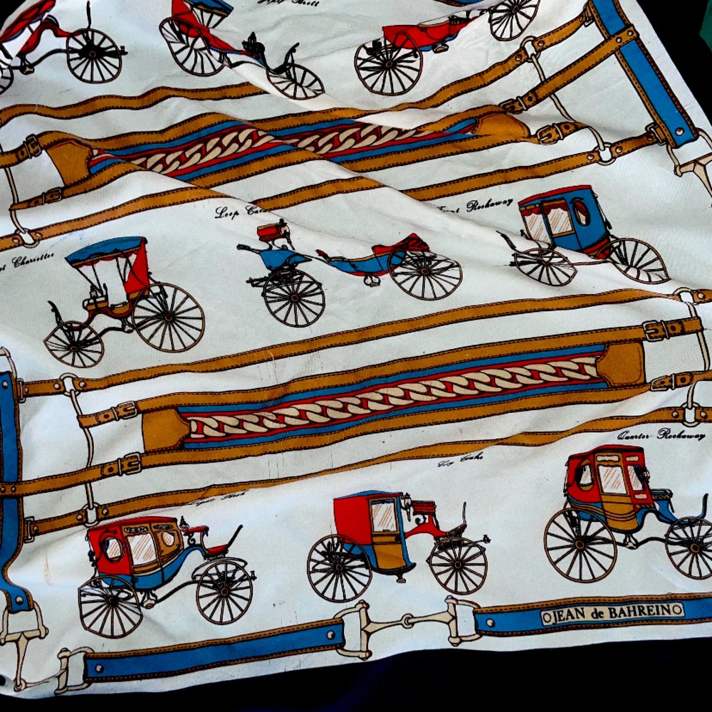 Silk scarf vintage used lightly in the list not for years.